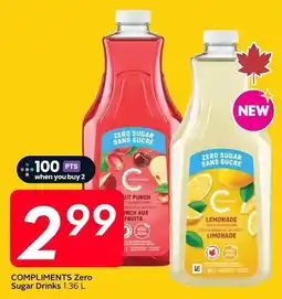 Sobeys Compliments Zero Sugar Drinks offer