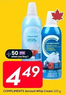 Sobeys Compliments Aerosol Whip Cream offer