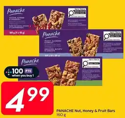 Sobeys Panache Nut, Honey & Fruit Bars offer