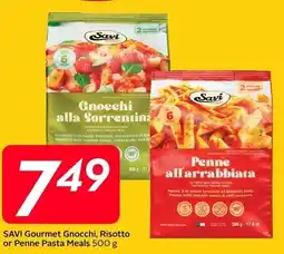 Sobeys Savi Gourmet Gnocchi, Risotto or Penne Pasta Meals offer