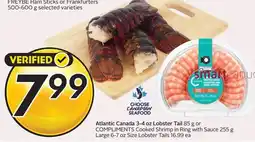 Sobeys Freybe ham sticks or frankfurters offer