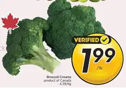 Sobeys Broccoli Crowns offer