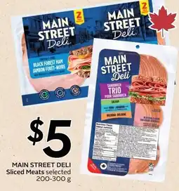 Sobeys Main Street Deli Sliced Meats offer