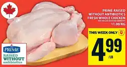 Food Basics Prime fresh whole chicken offer