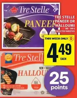 Food Basics Tre Stelle paneer or halloumi offer