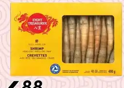 Sobeys Eight Treasures shrimp head-on shell-on raw offer