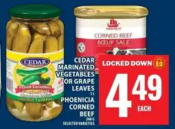 Food Basics Cedar marinated vegetables or grape leaves offer