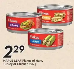 Sobeys Maple Leaf flakes of ham, turkey or chicken offer