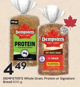 Sobeys Dempster's Whole Grain, Protein or Signature Bread offer