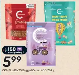 Sobeys Compliments Bagged Cereal offer