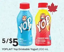 Sobeys Yoplait Yop Drinkable Yogurt offer