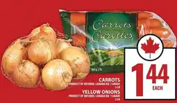 Food Basics Carrots Yellow Onions offer
