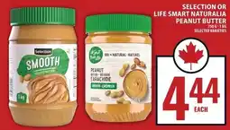 Food Basics Selection or Life Smart Naturalia peanut butter offer