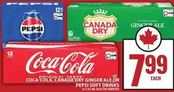 Food Basics Coca-Cola, Canada Dry Ginger Ale or Pepsi soft drinks offer