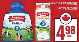 Food Basics Lactantia lactose free milk offer