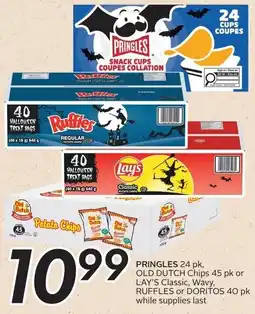 Sobeys Pringles snack cups collation offer