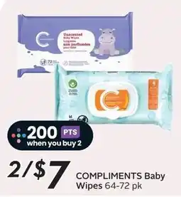 Sobeys Compliments Baby Wipes offer