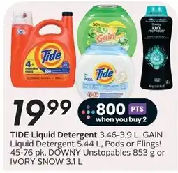 Sobeys Tide Liquid Detergent offer