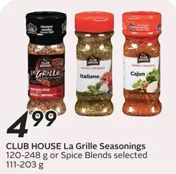 Sobeys Club House La Grille Seasonings offer