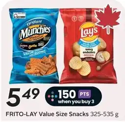 Sobeys Frito-Lay Value Size Snacks offer