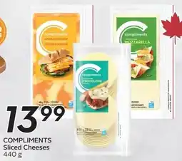 Sobeys Compliments Sliced Cheeses offer