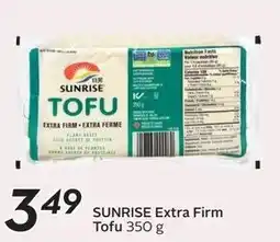Sobeys Sunrise extra firm tofu offer