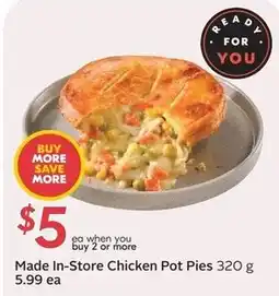Sobeys Made In-Store Chicken Pot Pies offer