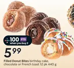 Sobeys Filled Donut Bites birthday cake offer