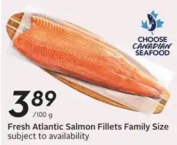 Sobeys Fresh Atlantic Salmon Fillets Family Size offer