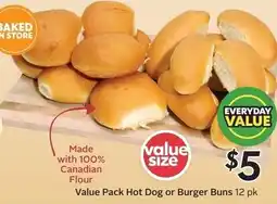 Sobeys Value Pack Hot Dog or Burger Buns offer