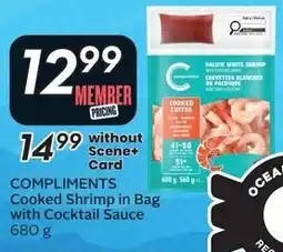 Sobeys Cooked Shrimp in Bag with Cocktail Sauce offer