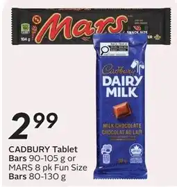 Sobeys Cadbury Tablet Bars offer