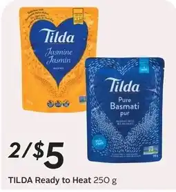 Sobeys Tilda Ready to Heat offer