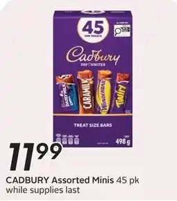 Sobeys Cadbury assorted minis offer
