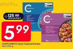Sobeys Compliments Asian Inspired Entrées offer