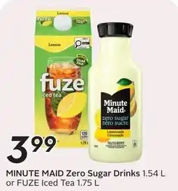 Sobeys Minute Maid Zero Sugar Drinks offer
