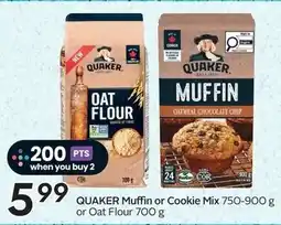 Sobeys Quaker muffin or cookie mix offer