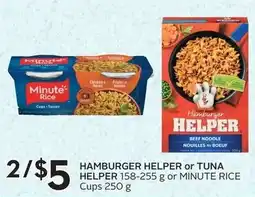 Sobeys Hamburger Helper or Tuna Rice offer