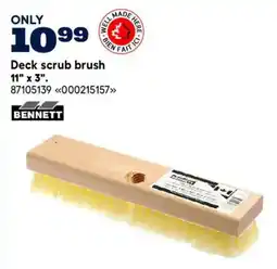RONA Bennett deck scrub brush offer