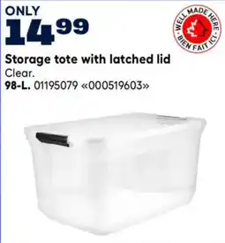 RONA Storage tote with latched lid offer