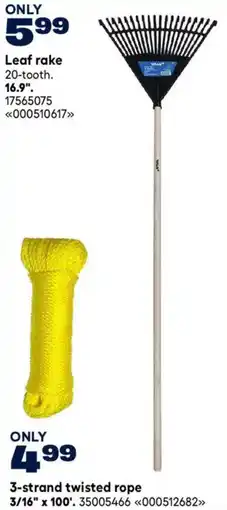 RONA Leaf rake offer
