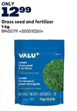 RONA Valu+ grass seed and fertilizer offer