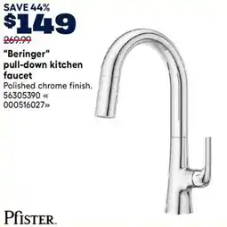 RONA Pfister beringer pull-down kitchen faucet offer
