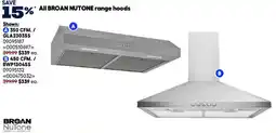 RONA Broan Nutone range hoods offer
