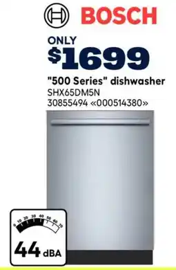 RONA Bosch 500 Series dishwasher offer