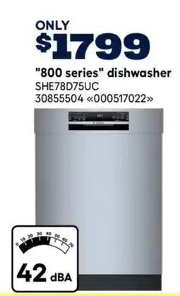 RONA Bosch 800 series dishwasher offer