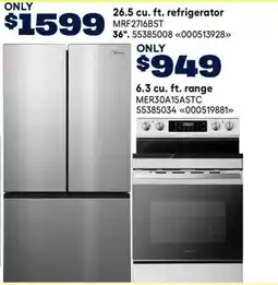 RONA Midea 26.5 cu. ft. refrigerator offer