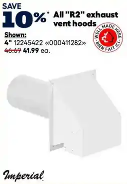 RONA Imperial all r2 exhaust vent hoods offer