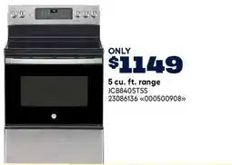 RONA ge 5 cu. ft. range offer