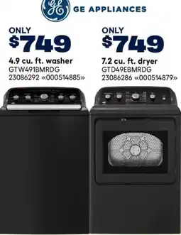 RONA Ge appliances 4.9 cu. ft. washer offer